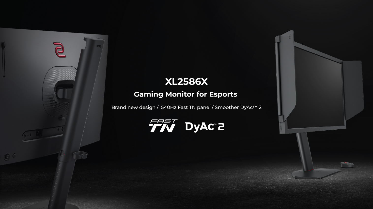 モニター台 BenQ XL2586X XL2586X+ 600Hz Fast-TN Gaming Monitor with DyAc 2 for Pro